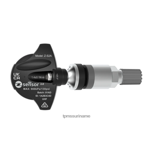 B6JL6B239 Chrysler oe vervangende tpms-sensor - oe p/n 68193586ac freq 433mhz TPMS resetten metalen klepsteel - zilver